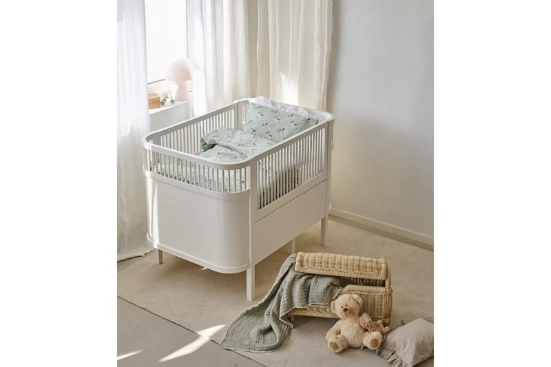 Sengesæt til Tremmeseng 2-Del Plingeling Grøn - Grøn - Tekstiler - Sengetøj - Dyne