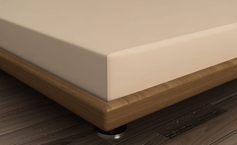 Kiyohiko faconlagen 140x190 cm - Beige - Tekstiler - Børnetekstiler - Sengetøj til børn - Tremmeseng sengetøj - Lagen tremmeseng
