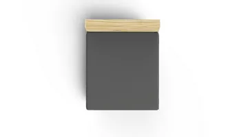 Mangi faconlagen 140x190 cm - Antracit - Tekstiler - Børnetekstiler - Sengetøj til børn - Tremmeseng sengetøj - Lagen tremmeseng