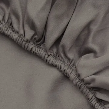 Mangi faconlagen 140x190 cm - Antracit - Tekstiler - Børnetekstiler - Sengetøj til børn - Tremmeseng sengetøj - Lagen tremmeseng