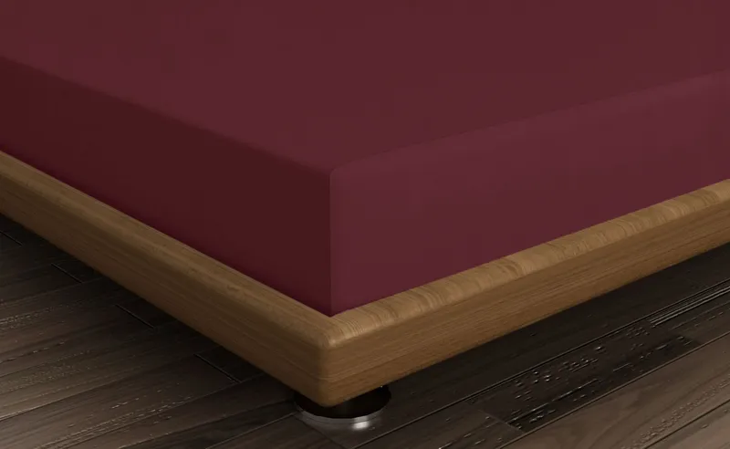 Talvenis faconlagen 140x190 cm - Mørkerød - Tekstiler - Børnetekstiler - Sengetøj til børn - Tremmeseng sengetøj - Lagen tremmeseng