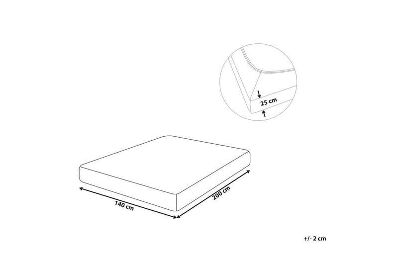 Udlagen Hofuf Beige, 140x200 cm - Beige, 140x200 cm - Tekstiler - Sengetøj - Lagen - Faconsyet lagen
