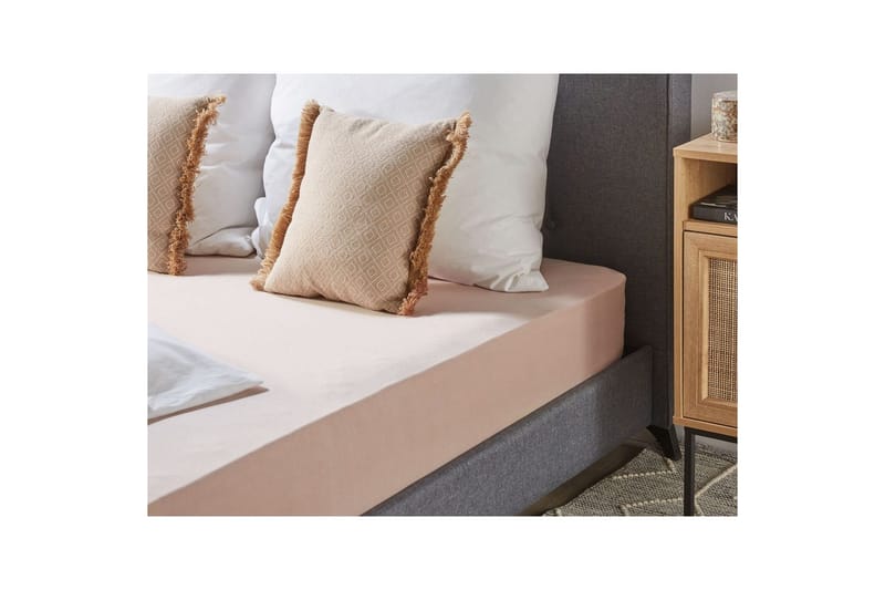 Udlagen Hofuf Beige, 90x200 cm - Beige, 90x200 cm - Tekstiler - Sengetøj - Lagen - Faconsyet lagen