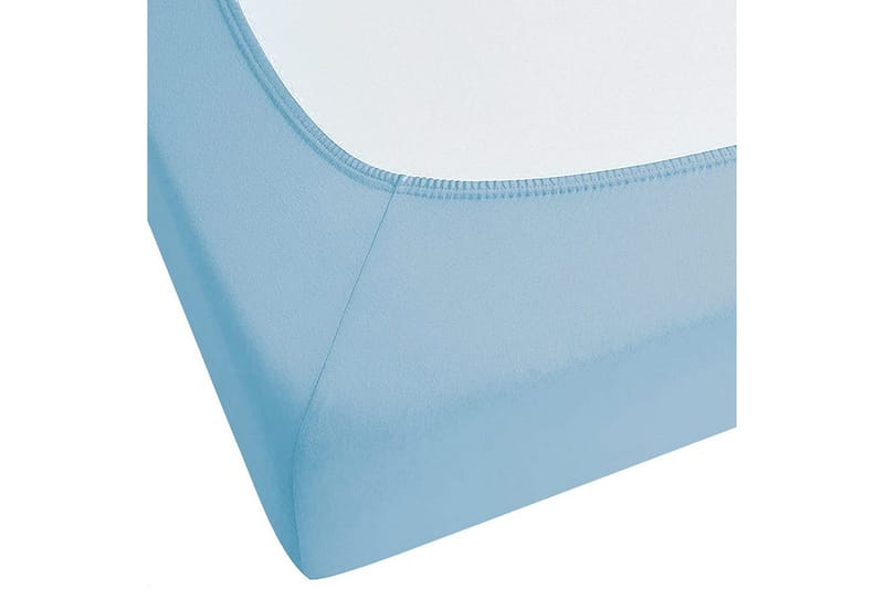 Udlagen Hofuf Blå, 90x200 cm - Blå, 90x200 cm - Tekstiler - Sengetøj - Lagen - Faconsyet lagen