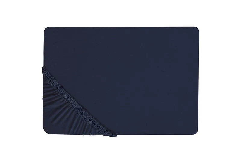 Udlagen Hofuf Marineblå, 90x200 cm - Marineblå, 90x200 cm - Tekstiler - Sengetøj - Lagen - Faconsyet lagen