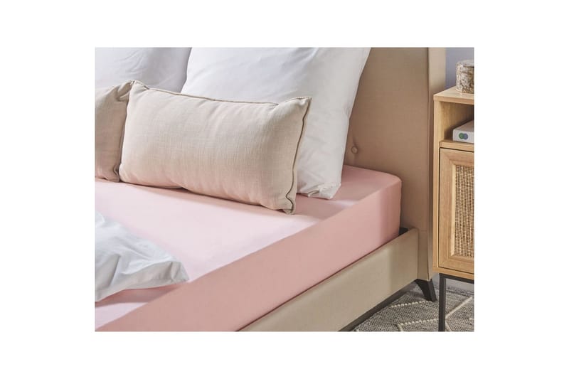Udlagen Hofuf Rosa, 180x200 cm - Rosa, 180x200 cm - Tekstiler - Sengetøj - Lagen - Faconsyet lagen