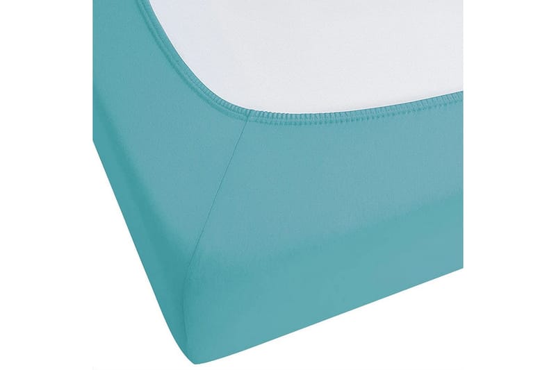 Udlagen Hofuf Turkis, 140x200 cm - Turkis, 140x200 cm - Tekstiler - Sengetøj - Lagen - Faconsyet lagen