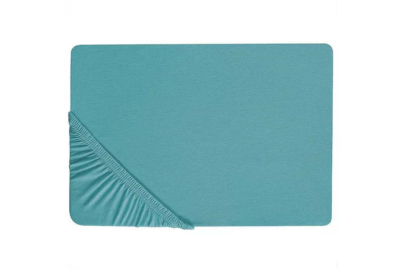 Udlagen Hofuf Turkis, 160x200 cm - Turkis, 160x200 cm - Tekstiler - Sengetøj - Lagen - Faconsyet lagen