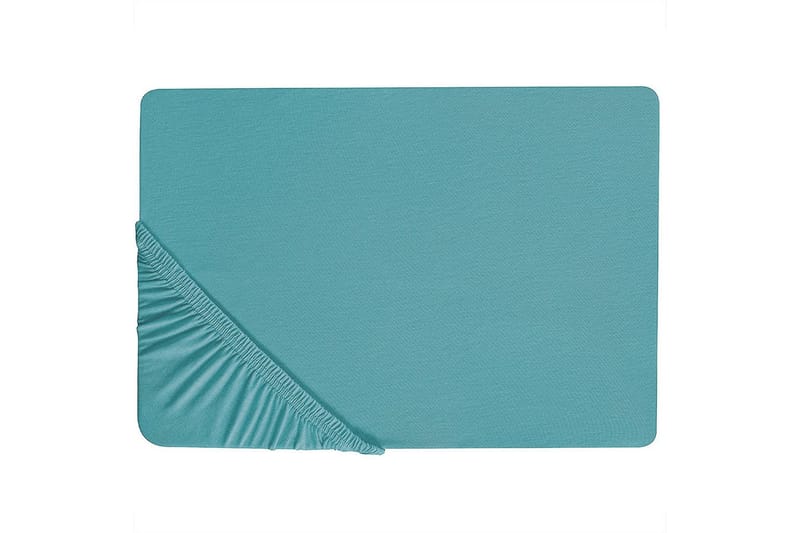 Udlagen Hofuf Turkis, 200x200 cm - Turkis, 200x200 cm - Tekstiler - Sengetøj - Lagen - Faconsyet lagen