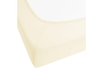 Udlagen Janbu Beige, 90x200 cm - Beige, 90x200 cm - Tekstiler - Sengetøj - Lagen - Faconsyet lagen