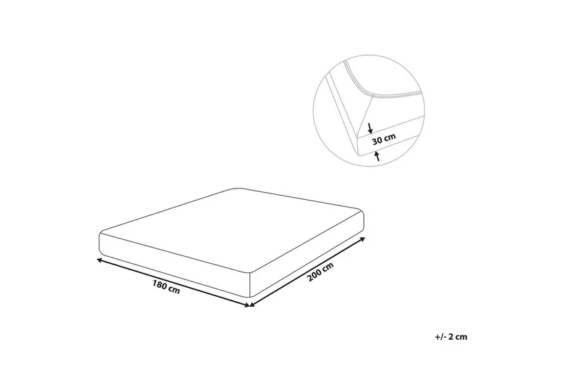 Udlagen Janbu Grøn, 180x200 cm - Grøn, 180x200 cm - Tekstiler - Sengetøj - Lagen - Faconsyet lagen