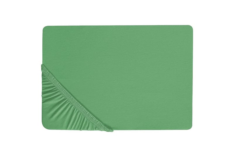Udlagen Janbu Grøn, 90x200 cm - Grøn, 90x200 cm - Tekstiler - Sengetøj - Lagen - Faconsyet lagen