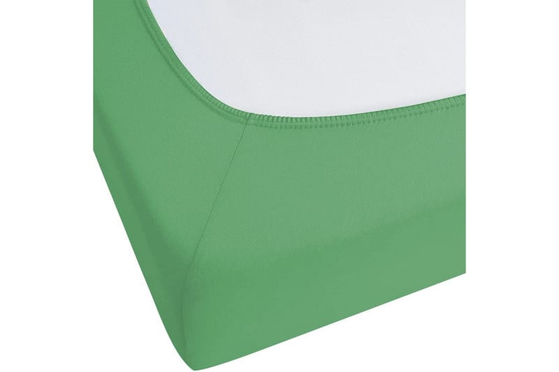 Udlagen Janbu Grøn, 90x200 cm - Grøn, 90x200 cm - Tekstiler - Sengetøj - Lagen - Faconsyet lagen