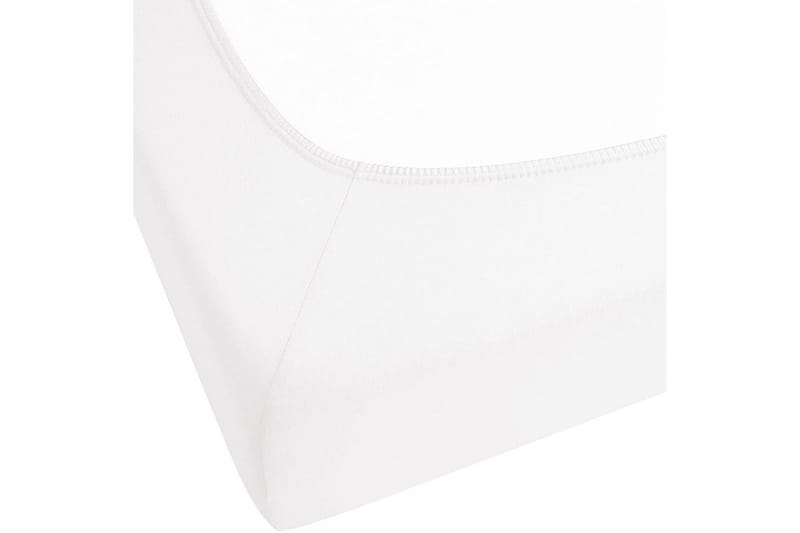 Udlagen Janbu Hvid, 90x200 cm - Hvid, 90x200 cm - Tekstiler - Sengetøj - Lagen - Faconsyet lagen