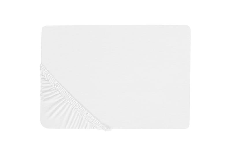 Udlagen Janbu Hvid, 90x200 cm - Hvid, 90x200 cm - Tekstiler - Sengetøj - Lagen - Faconsyet lagen