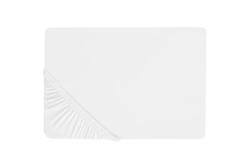Udlagen Janbu Hvid, 90x200 cm - Hvid, 90x200 cm - Tekstiler - Sengetøj - Lagen - Faconsyet lagen