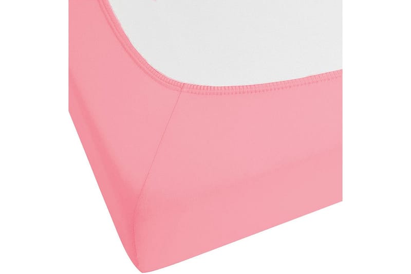 Udlagen Janbu Koral, 200x200 cm - Koral, 200x200 cm - Tekstiler - Sengetøj - Lagen - Faconsyet lagen