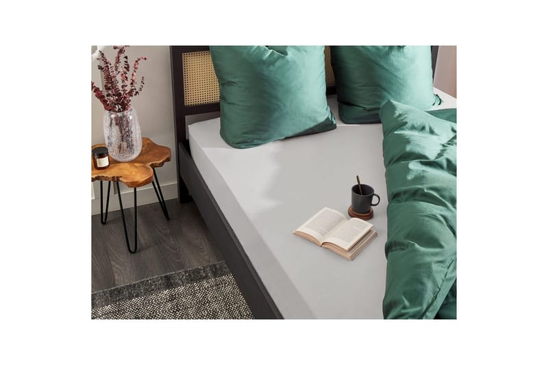 Udlagen Janbu Lys grå, 200x200 cm - Lys grå, 200x200 cm - Tekstiler - Sengetøj - Lagen - Faconsyet lagen