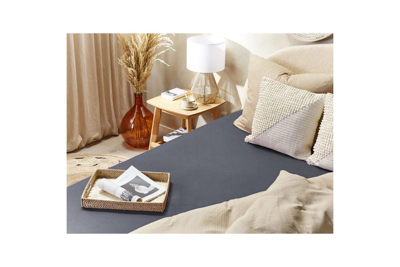 Udlagen Janbu Mørkegrå, 160x200 cm - Mørkegrå, 160x200 cm - Tekstiler - Sengetøj - Lagen - Faconsyet lagen