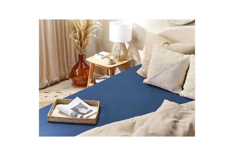 Udlagen Janbu Marineblå, 140x200 cm - Marineblå, 140x200 cm - Tekstiler - Børnetekstiler - Sengetøj til børn - Tremmeseng sengetøj - Lagen tremmeseng