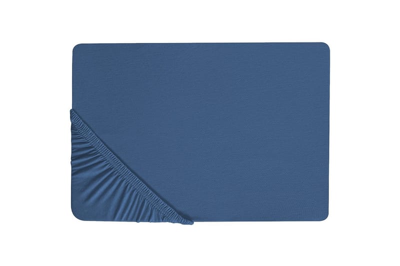 Udlagen Janbu Marineblå, 90x200 cm - Marineblå, 90x200 cm - Tekstiler - Sengetøj - Lagen - Faconsyet lagen