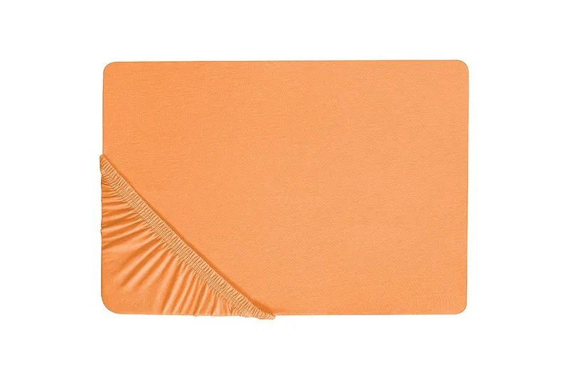 Udlagen Janbu Orange, 160x200 cm - Orange, 160x200 cm - Tekstiler - Sengetøj - Lagen - Faconsyet lagen