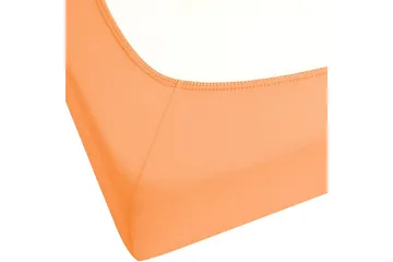 Udlagen Janbu Orange, 90x200 cm - Orange, 90x200 cm - Tekstiler - Sengetøj - Lagen - Faconsyet lagen