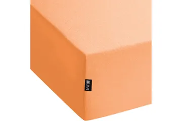 Udlagen Janbu Orange, 90x200 cm - Orange, 90x200 cm - Tekstiler - Sengetøj - Lagen - Faconsyet lagen