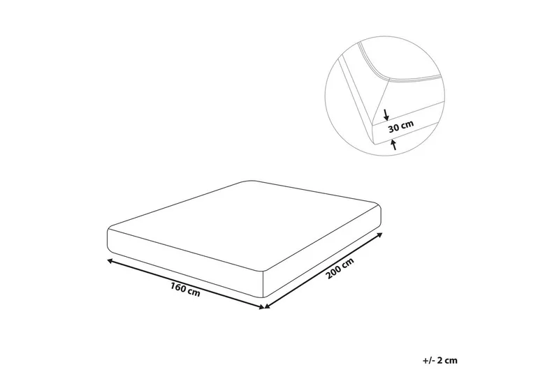 Udlagen Janbu Sandbeige, 160x200 cm - Sandbeige, 160x200 cm - Tekstiler - Sengetøj - Lagen - Faconsyet lagen