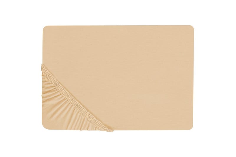 Udlagen Janbu Sandbeige, 90x200 cm - Sandbeige, 90x200 cm - Tekstiler - Sengetøj - Lagen - Faconsyet lagen