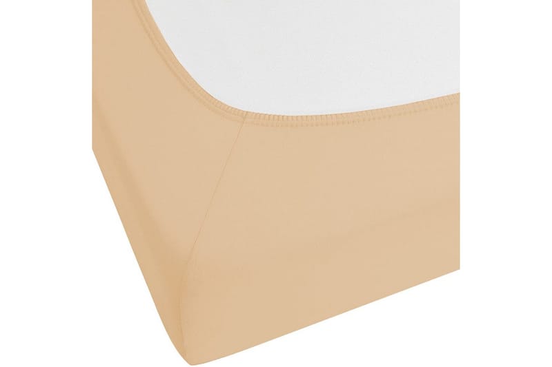 Udlagen Janbu Sandbeige, 90x200 cm - Sandbeige, 90x200 cm - Tekstiler - Sengetøj - Lagen - Faconsyet lagen