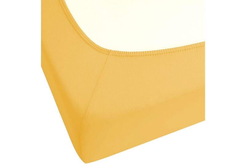 Udlagen Janbu Sennepsgul, 140x200 cm - Sennepsgul, 140x200 cm - Tekstiler - Børnetekstiler - Sengetøj til børn - Tremmeseng sengetøj - Lagen tremmeseng