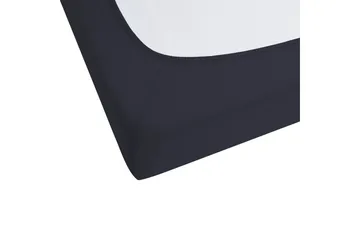 Udlagen Janbu Sort, 140x200 cm - Sort, 140x200 cm - Tekstiler - Sengetøj - Lagen - Faconsyet lagen