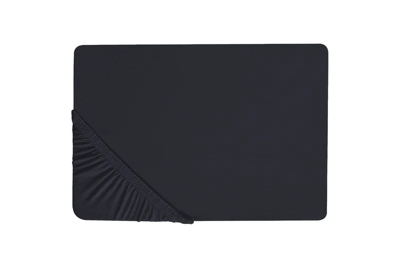 Udlagen Janbu Sort, 160x200 cm - Sort, 160x200 cm - Tekstiler - Sengetøj - Lagen - Faconsyet lagen