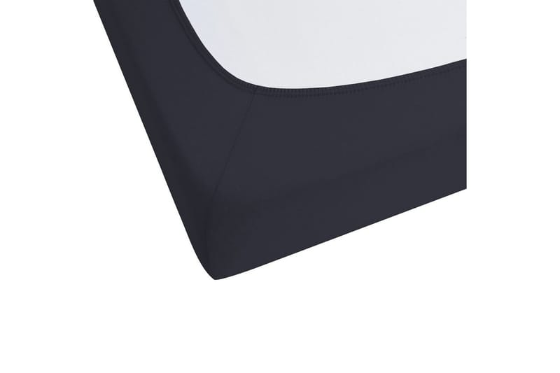 Udlagen Janbu Sort, 200x200 cm - Sort, 200x200 cm - Tekstiler - Sengetøj - Lagen - Faconsyet lagen