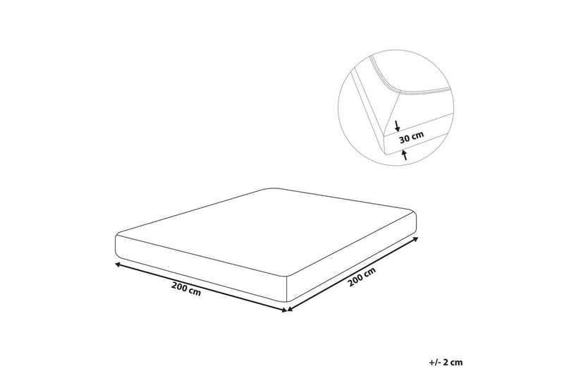 Udlagen Janbu Sort, 200x200 cm - Sort, 200x200 cm - Tekstiler - Sengetøj - Lagen - Faconsyet lagen