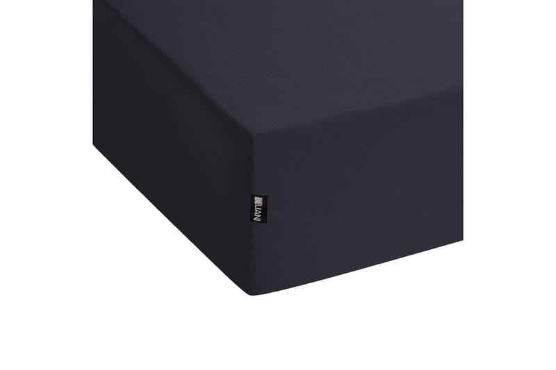 Udlagen Janbu Sort, 90x200 cm - Sort, 90x200 cm - Tekstiler - Sengetøj - Lagen - Faconsyet lagen