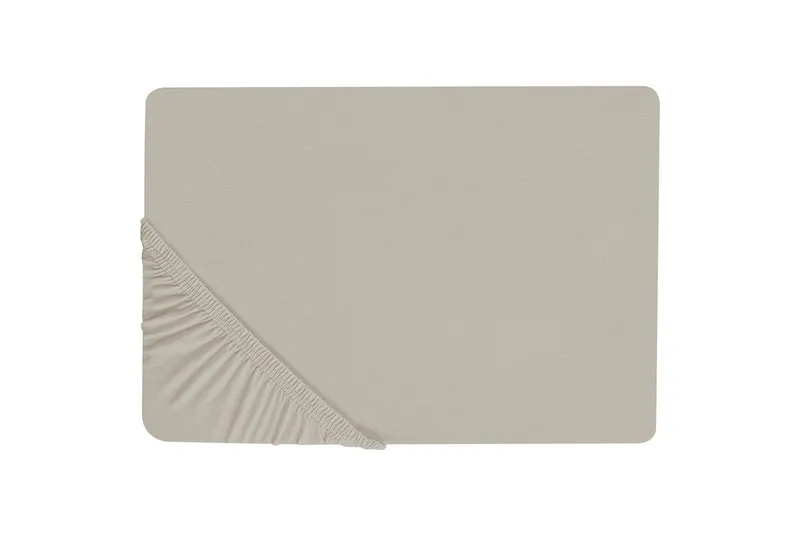 Udlagen Janbu Taupe, 200x200 cm - Taupe, 200x200 cm - Tekstiler - Sengetøj - Lagen - Faconsyet lagen