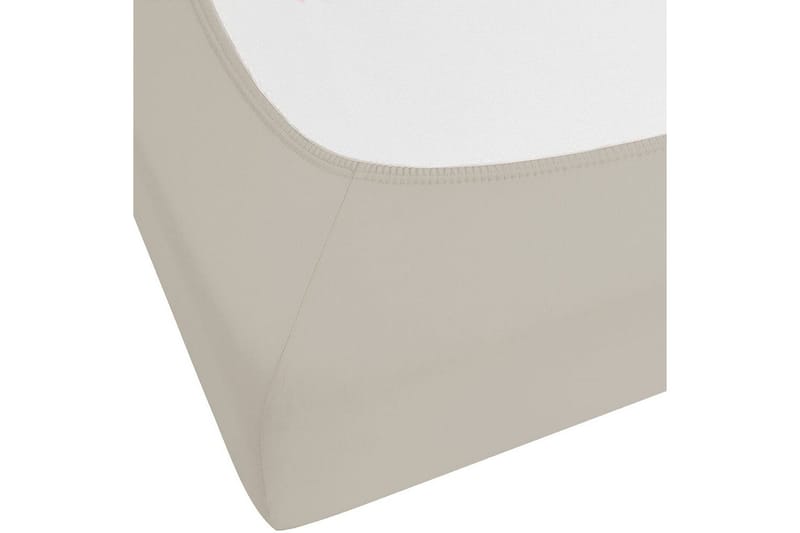 Udlagen Janbu Taupe, 90x200 cm - Taupe, 90x200 cm - Tekstiler - Sengetøj - Lagen - Faconsyet lagen