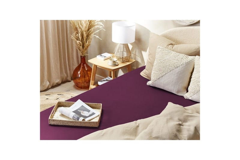 Udlagen Janbu Vinrød, 90x200 cm - Vinrød, 90x200 cm - Tekstiler - Børnetekstiler - Sengetøj til børn - Tremmeseng sengetøj - Lagen tremmeseng