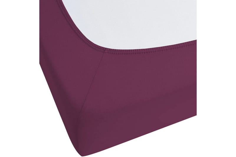 Udlagen Janbu Vinrød, 90x200 cm - Vinrød, 90x200 cm - Tekstiler - Sengetøj - Lagen - Faconsyet lagen