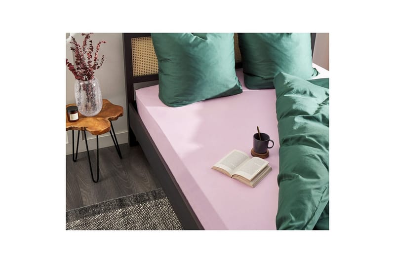 Udlagen Janbu Pastelrosa, 90x200 cm - Pastelrosa, 90x200 cm - Tekstiler - Sengetøj - Lagen - Faconsyet lagen