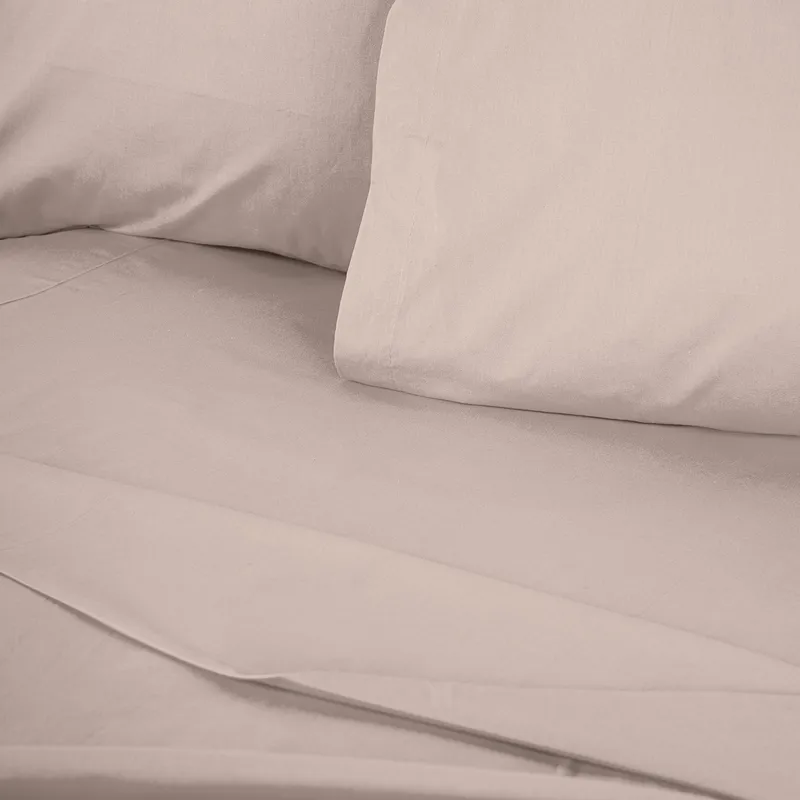 Veyloren faconlagen 140x200 cm - Beige - Tekstiler - Børnetekstiler - Sengetøj til børn - Tremmeseng sengetøj - Lagen tremmeseng