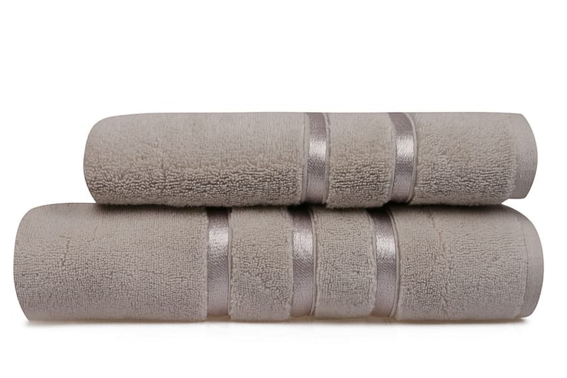 Ashburton Håndklæde 2-pak - Lysebrun - Håndklæder