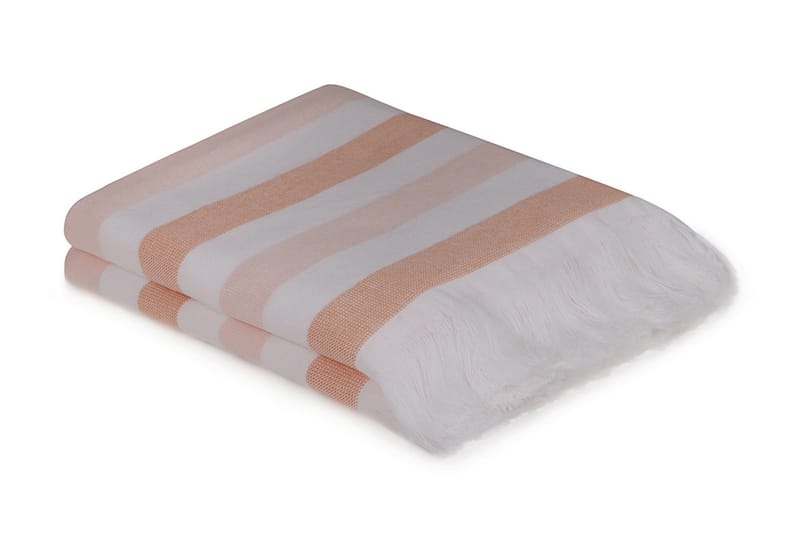 Ashburton Håndklæde 2-pak - Lyserød/Hvid - Håndklæder
