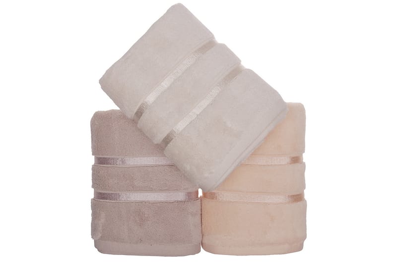 Ashburton Håndklæde 3-pak - Gul/Lilla - Håndklæder