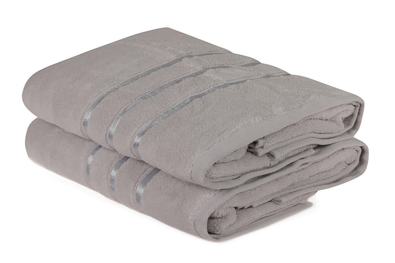 Ashburton Badehåndklæde 2-pak - Lysegrå - Badehåndklæder - Strandhåndklæde & strandlagen