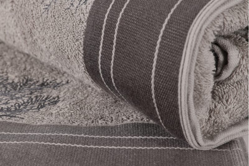 Ashburton Badehåndklæde 2-pak - Grå/Mørkegrå - Badehåndklæder - Strandhåndklæde & strandlagen