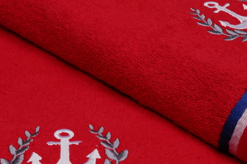 Ashburton Badehåndklæde 2-pak - Rød - Badehåndklæder - Strandhåndklæde & strandlagen