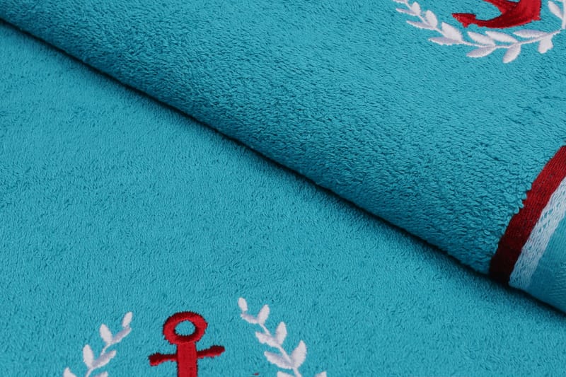 Ashburton Badehåndklæde 2-pak - Turkis - Badehåndklæder - Strandhåndklæde & strandlagen